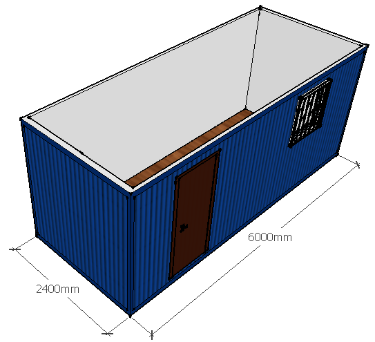 Дачный дом из блок-контейнера, пвх отделка